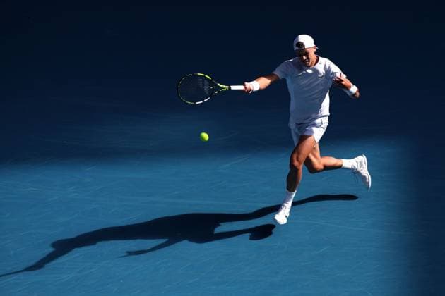 Holger Rune during his second round match Australian Open, Day Five, Tennis, Melbourne Park, Melbourne, Australia - 16 Jan 2025  Copyright: xEllaxLing Shutterstockx 15102040ba