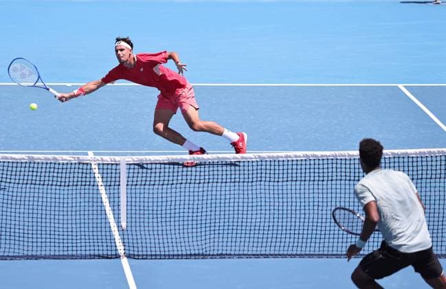 Daniel Altmaier, GER, during second round of 2025 Australian Open in Melbourne, 16 01 2025; - 