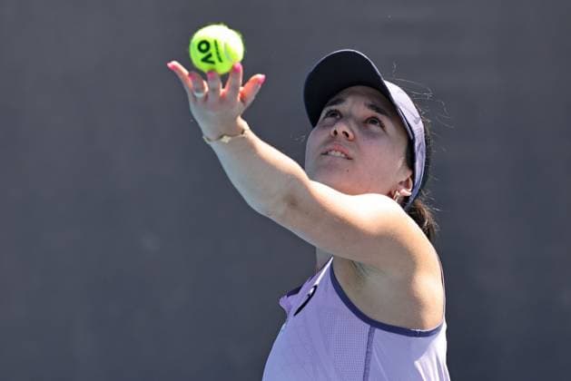Eva Lys, GER, during second round of 2025 Australian Open in Melbourne, 16 01 2025; -