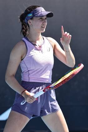 Eva Lys, GER, during second round of 2025 Australian Open in Melbourne, 16 01 2025; -