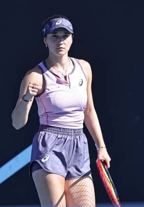 Eva Lys, GER, during second round of 2025 Australian Open in Melbourne, 16 01 2025; -