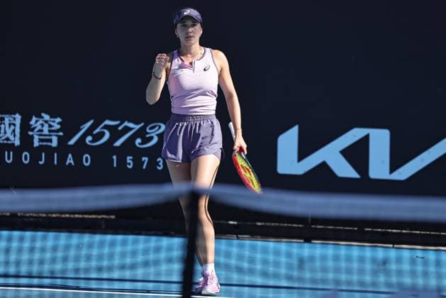 Eva Lys, GER, during second round of 2025 Australian Open in Melbourne, 16 01 2025; -