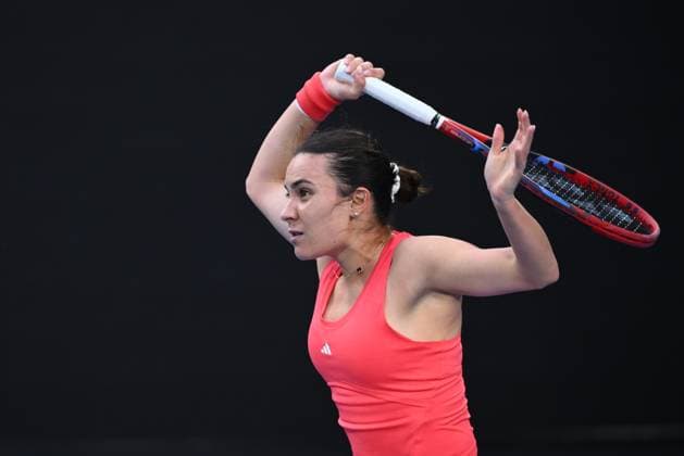 TENNIS AUSTRALIAN OPEN, Elena-Gabriela Ruse of Romania in action during her round 2 match against Madison Keys of USA during the 2025 Australian Open at Melbourne Park in Melbourne, Thursday, January 16, 2025. ( NO ARCHIVING, EDITORIAL USE ONLY, NO USE IN BOOKS WITHOUT CONSENT MELBOURNE VICTORIA AUSTRALIA  Copyright: xJOELxCARRETTx 20250116147142291292
