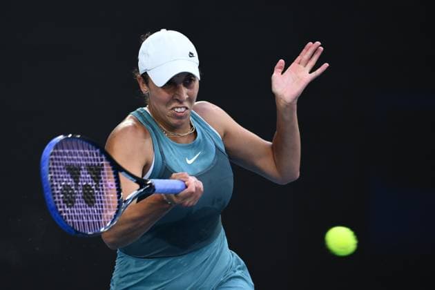 TENNIS AUSTRALIAN OPEN, Madison Keys of USA in action during her round 2 match against Elena-Gabriela Ruse of Romania during the 2025 Australian Open at Melbourne Park in Melbourne, Thursday, January 16, 2025. ( NO ARCHIVING, EDITORIAL USE ONLY, NO USE IN BOOKS WITHOUT CONSENT MELBOURNE VICTORIA AUSTRALIA  Copyright: xJOELxCARRETTx 20250116143480391580