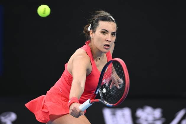 TENNIS AUSTRALIAN OPEN, Elena-Gabriela Ruse of Romania in action during her round 2 match against Madison Keys of USA during the 2025 Australian Open at Melbourne Park in Melbourne, Thursday, January 16, 2025. ( NO ARCHIVING, EDITORIAL USE ONLY, NO USE IN BOOKS WITHOUT CONSENT MELBOURNE VICTORIA AUSTRALIA  Copyright: xJOELxCARRETTx 20250116122965149194