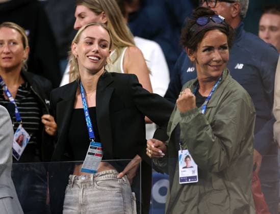 Alma Rune and Aneke Rune, the sister and mother of Holger Rune during his second round match Australian Open, Day Five, Tennis, Melbourne Park, Melbourne, Australia - 16 Jan 2025  Copyright: xEllaxLing Shutterstockx 15102040fc