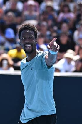 Australian Open - Gael Monfils Wins Round 2 Gael Monfils (FRA) during his second match at the 2025 Australian Open at Melbourne Park in Melbourne, AUSTRALIA, on January 16, 2025. Photo by Corinne Dubreuil ABACAPRESS.COM Melbourne Australia  Copyright: xDubreuilxCorinne ABACAx