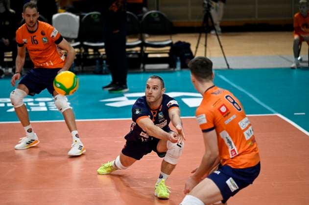 Jani Kovacic Volleyball 16.01.2025 ACH Volley - Berlin Volleys, European Champions League, Round 5, Tivoli, Ljubljana, Slovenia  Copyright: xNikxErikxNeubauerx 1601nen_13