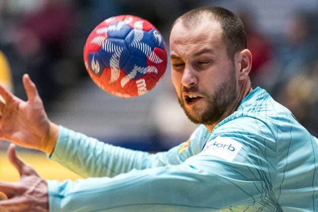 Sport Bilder des Tages 250116 Goalkeeper Fabian Norsten of Sweden during the 2025 IHF World Men s Handball Championship match between Sweden and Japan on January 16, 2025 in Oslo. Photo: Mathias Bergeld BILDBYRAN kod MB MB1054 handball handboll handball ihf 2025 world mens handball championship handbolls-vm vm sverige sweden japan 2025 ihf world mens handball championship 3 bbeng Copyright: MATHIASxBERGELD BB250116MB083