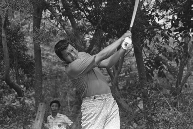Japanese golfer Masashi Jumbo Ozaki in action during Hongkong Open Golf Championship at Fanling. 02MAR73 Hong Kong Hong Kong EDITORIAL USE ONLY  Copyright: xx MER1508031435420343 ChanxKiux scmpphotos849889