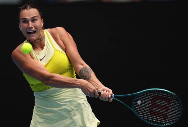 Aryna Sabalenka of Belarus in action Australian Open, Day Six, Tennis, Melbourne Park, Melbourne, Australia - 17 Jan 2025  Copyright: xEllaxLing Shutterstockx 15102041ac