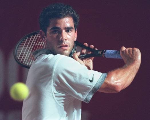 Archivbilder der Woche SPORT KW03 MARLBORO TENNIS CHAMPIONSHIPS, AT VICTORIA PARK. ---Pete Sampras vs. Byron Black. HONG KONG HONG KONG EDITORIAL USE ONLY  Copyright: xx 1228573 OLIVERxTSANGx scmpphotos913523