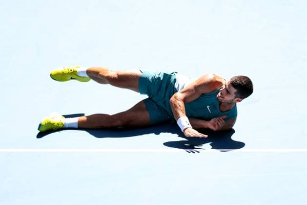 Carlos Alcaraz during his second round match Australian Open, Day Six, Tennis, Melbourne Park, Melbourne, Australia - 17 Jan 2025  Copyright: xEllaxLing Shutterstockx 15102041ao