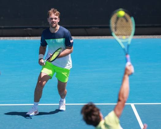 Kevin Krawietz und Tim Puetz, Herren Doppel, Men s Doubles, Australian Open 2025, Melbourne Park, Melbourne, Victoria, Australia.. Copyright: xJuergenxHasenkopfx