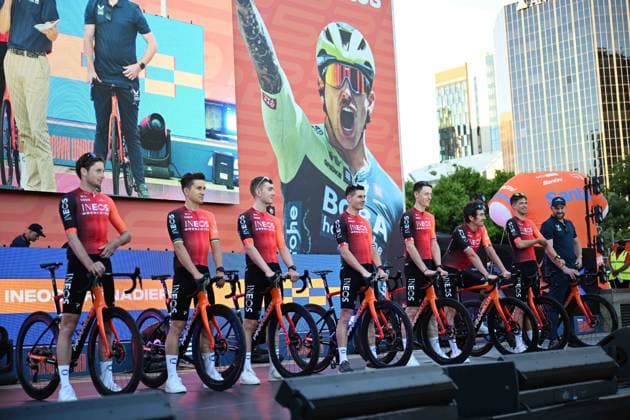 17-01-2025 Presentazione Squadre Tour Down Under 2025; 2025, Ineos Grenadiers; Adelaide; 