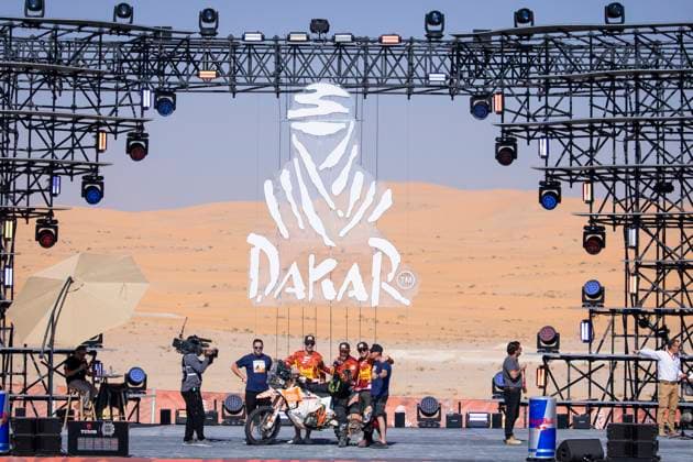 DAKAR 2025 - CEREMONY AND FINISH PODIUM 120 MOISA Jim (fra), KTM, Enduro Normandie, FIM W2RC, Rally2, action during the Ceremony and Finish Podium of the Dakar 2025 on January 17, 2025 in Subaytah, Saudi Arabia - SubaytahSaudi Arabia  Copyright: xJULIENxDELFOSSEx