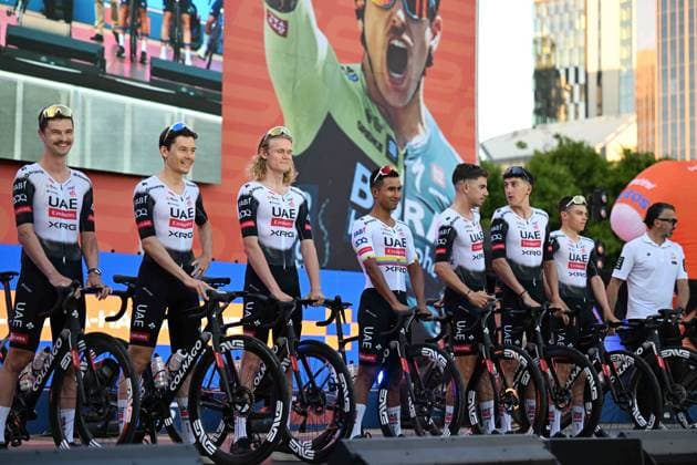 17-01-2025 Presentazione Squadre Tour Down Under 2025; 2025, Uae Team Emirates - Xrg; Henao, Sergio; Adelaide; 