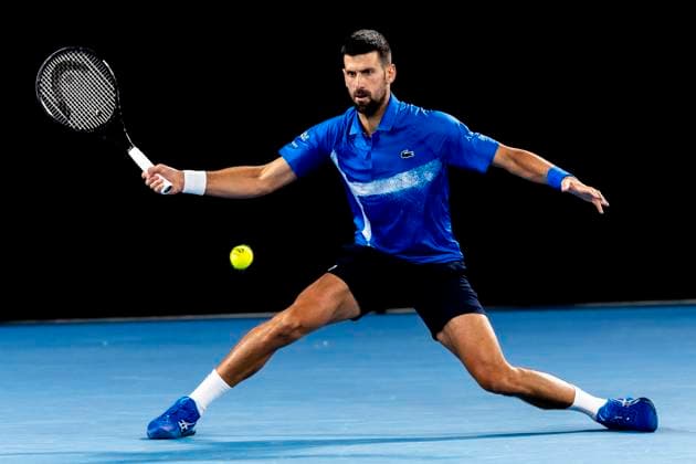 MELBOURNE, VIC - JANUARY 17: Novak Djokovic of Serbia in action during Round 3 of the 2025 Australian Open on January 17 2025, at Melbourne Park in Melbourne, Australia. (Photo by Jason Heidrich Icon Sportswire) TENNIS: JAN 17 Australian Open EDITORIAL USE ONLY Icon250117271