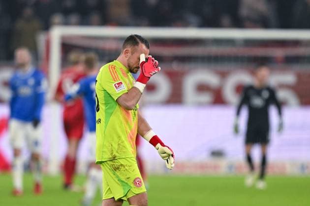 17.01.2025, Fussball, 2. Bundesliga, 18. Spieltag Saison 2024 2025, Fortuna Düsseldorf - SV Darmstadt, Torwart Florian Kastenmeier (Fortuna Düsseldorf) xRHR-FOTO TKx