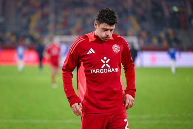 17.01.2025, Fussball, 2. Bundesliga, 18. Spieltag Saison 2024 2025, Fortuna Düsseldorf - SV Darmstadt, Dawid Kownacki (Fortuna Düsseldorf) xRHR-FOTO TKx