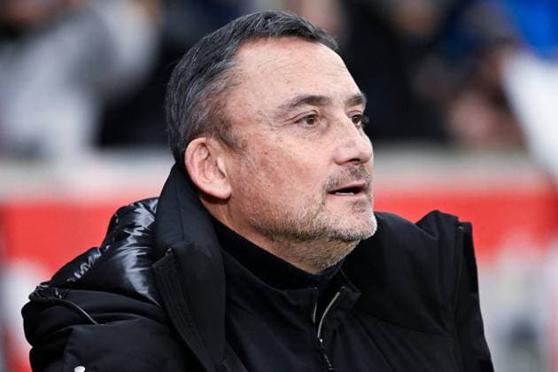 Fußball, OSC Lille - OGC Nizza FOOTBALL : Lille vs Nice - Ligue 1 - 17 01 20225 Franck Haise ( coach Nice ) during the Ligue 1 match between Lille OSC and OGC Nice at Stade Pierre Mauroy on January 17 , 2025 in Lille, France. ( Photo by Dante Badano PsnewZ ) - LilleFrance  Copyright: xDantexBadanox
