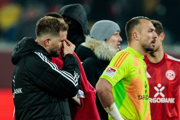 2. Fussball Bundesliga: Fortuna Düsseldorf 1895 - SV Darmstadt 98; 17.01.2025 Andre Hoffmann (Fortuna Düsseldorf, 3) frustriert 2. Fussball Bundesliga: Fortuna Düsseldorf 1895 - SV Darmstadt 98, Düsseldorf, Merkur Spiel-Arena am 17.01.2025 DFL REGULATIONS PROHIBIT ANY USE OF PHOTOGRAPHS AS IMAGE SEQUENCES AND OR QUASI-VIDEO.