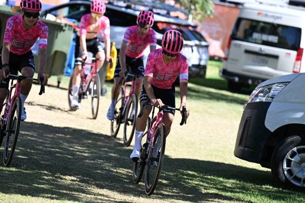 18-01-2025 Allenamento 6 Tour Down Under 2025; 2025, Ef Education - Easypost; Chaves Rubio, Johan Estaban; Adelaide; 
