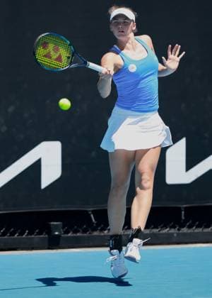 Eva Bennemann (GER), Maedchen Einzel Girls Singles, Australian Open 2025, Melbourne Park, Melbourne, Victoria, Australia. Copyright: xJuergenxHasenkopfx