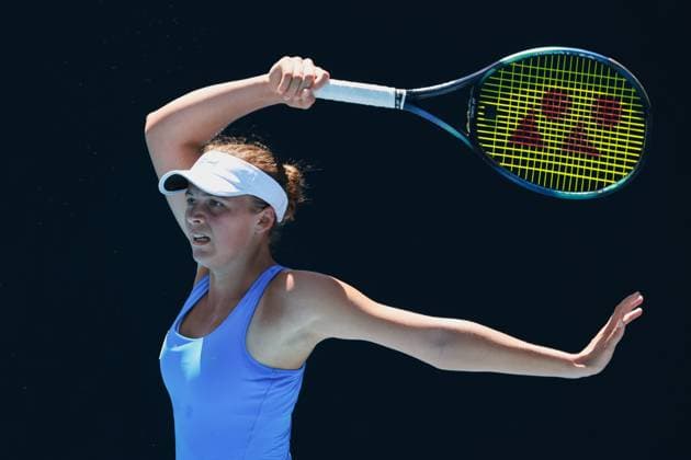 Eva Bennemann (GER), Maedchen Einzel Girls Singles, Australian Open 2025, Melbourne Park, Melbourne, Victoria, Australia. Copyright: xJuergenxHasenkopfx