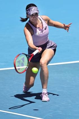 Eva Lys, GER, during third round of 2025 Australian Open in Melbourne, 18 01 2025; -