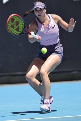 Eva Lys, GER, during third round of 2025 Australian Open in Melbourne, 18 01 2025; -