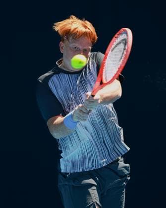 Jamie Mackenzie (GER), Jungen Einzel Boys Singles, Australian Open 2025, Melbourne Park, Melbourne, Victoria, Australia. Copyright: xJuergenxHasenkopfx