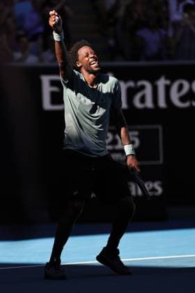 Gael Monfils, FRA, after third round of 2025 Australian Open in Melbourne, 18 01 2025; -