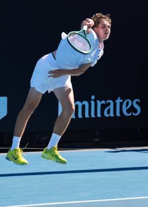 Tom Sickenberger (GER), Jungen Einzel Boys Singles, Australian Open 2025, Melbourne Park, Melbourne, Victoria, Australia. Copyright: xJuergenxHasenkopfx