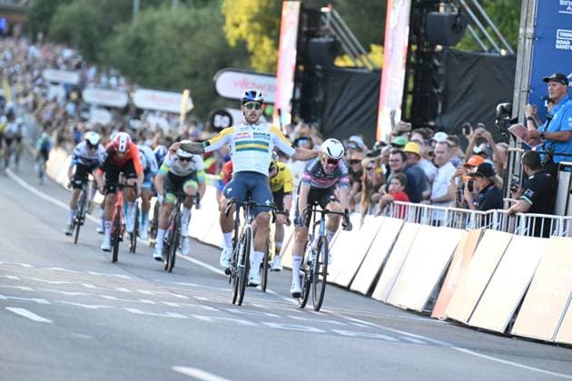 18-01-2025 Down Under Classic; 2025, Red Bull - Bora Hansgrohe; 2025, Alpecin - Deceuninck; Welsford, Sam; Uhlig, Henri; Adelaide; 