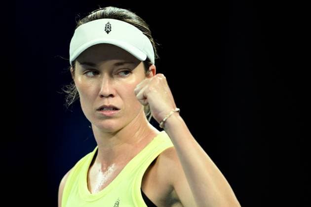 Sport Bilder des Tages TENNIS AUSTRALIAN OPEN, Danielle Collins of USA reacts during her round three match against Madison Keys of USA during the 2025 Australian Open at Melbourne Park in Melbourne, Saturday, January 18, 2025. ( NO ARCHIVING, EDITORIAL USE ONLY, NO USE IN BOOKS WITHOUT CONSENT MELBOURNE VICTORIA AUSTRALIA  Copyright: xJOELxCARRETTx 20250118163838115990