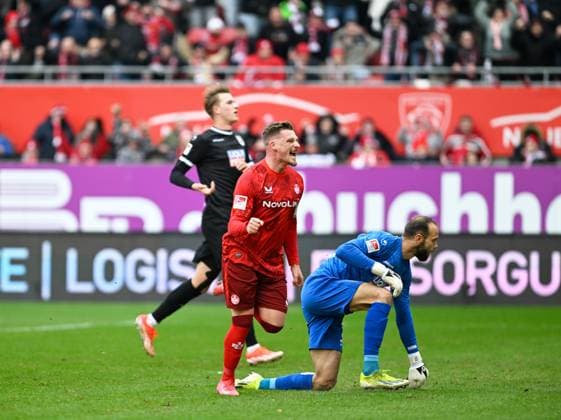 Fussball - 2. Bundesliga - Saison 2024 25 1. FC Kaiserslautern 18.01.2025 Fritz-Walter-Stadion 1. FC Kaiserslautern (fck) - FSV Ulm 1846 (ul) Marlon RITTER (1. FC Kaiserslautern) jubelt nach seinem Tor 1. FC Kaiserslautern
