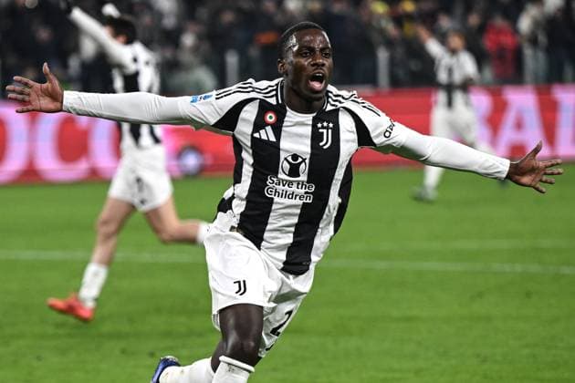 Fußball, Juventus Turin - AC Mailand Db Torino 18 01 2025 - campionato di calcio serie A Juventus-Milan foto Daniele Buffa Image nella foto: esultanza gol Timothy Weah 