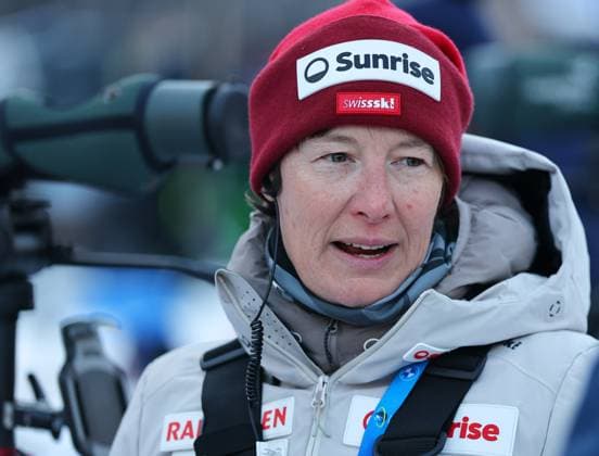 BIATHLON - IBU WC Ruhpolding RUHPOLDING,GERMANY,18.JAN.25 - BIATHLON - IBU World Cup, 4x6km relay, ladies. Image shows coach Sandra Flunger (SUI).  GEPAxpictures xThomasxBachun