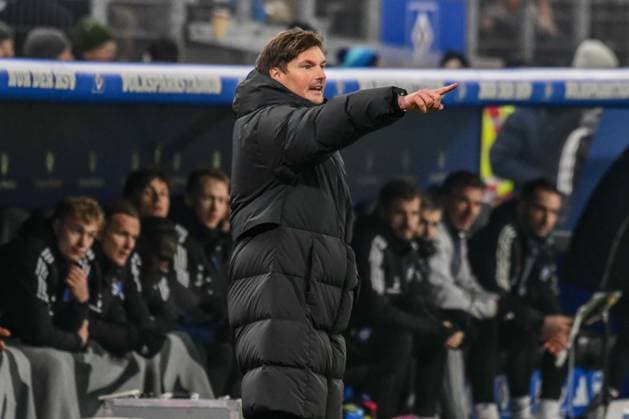 Trainer Merlin Polzin ( HSV ) Deutschland , Hamburg , Volksparkstadion , Fussball , 2 . Bundesliga , Hamburger SV - 1 FC Koeln
