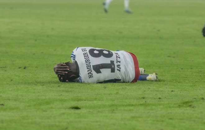 Hamburger SV vs 1.FC Köln 1:0 18.01.2025, Volksparkstadion, BundesLigaspiel, 2. Bundesliga, Hamburger SV vs 1.FC Köln 1:0 im Bild: Bakery Jatta Hamburger SV stäkste Scene Â
