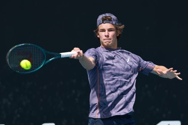 Niels McDonald (GER), Jungen Einzel, Boys Singles, Australian Open 2025, Melbourne Park, Melbourne, Victoria, Australia. Copyright: xJuergenxHasenkopfx