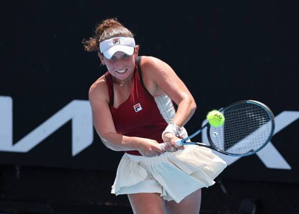 Sonja Zhenikhova (GER), Maedchen Einzel, Girls Singles, Australian Open 2025, Melbourne Park, Melbourne, Victoria, Australia. Copyright: xJuergenxHasenkopfx