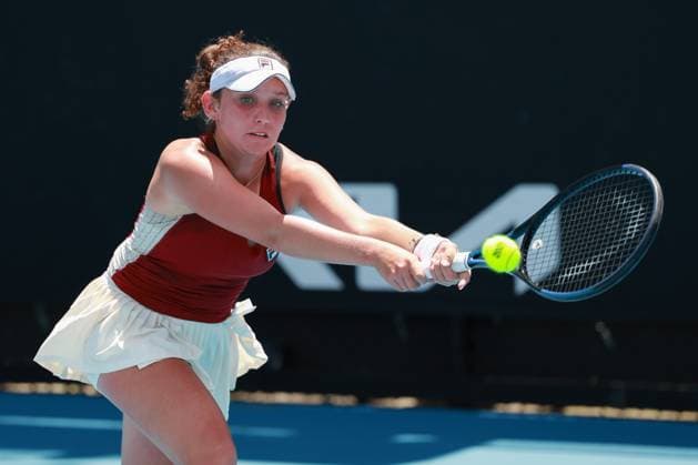Sonja Zhenikhova (GER), Maedchen Einzel, Girls Singles, Australian Open 2025, Melbourne Park, Melbourne, Victoria, Australia. Copyright: xJuergenxHasenkopfx