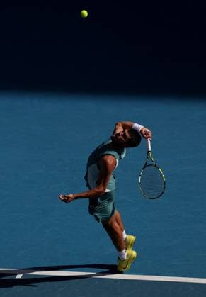 Carlos Alcaraz of Spain in action Australian Open, Day Eight, Tennis, Melbourne Park, Melbourne, Australia - 19 Jan 2025  Copyright: xEllaxLing Shutterstockx 15105038bj