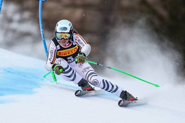Sport Themen der Woche KW03 Sport Bilder des Tages ALPINE SKIING - FIS WC Cortina D Ampezzo CORTINA D AMPEZZO,ITALY,19.JAN.25 - ALPINE SKIING - FIS World Cup, Super G, ladies. Image shows Kira Weidle-Winkelmann (GER).  GEPAxpictures xMaticxKlansek