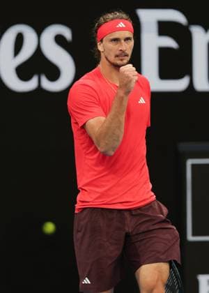 Alexander Zverev macht die Faust und jubelt, Jubel, Freude, Emotion, Australian Open 2024, Melbourne Park, Melbourne, Victoria, Australia. Copyright: xJuergenxHasenkopfx