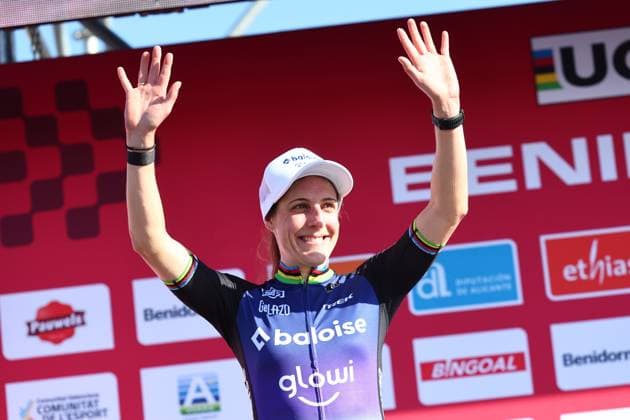 Dutch Lucinda Brand pictured after the women s elite race at the cyclocross cycling event in Benidorm, Spain, , stage 12 14 in the UCI World Cup competition. DAVIDxPINTENS  x110722283x