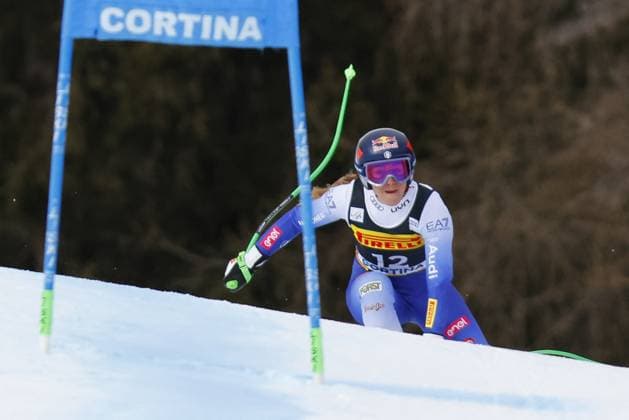 INVERNALI - Sci Alpino - AUDI FIS Ski World Cup - SuperG - Women Sofia Goggia (ITA) Atomic during the AUDI FIS Ski World Cup 2024 25 - Super G - Women at Olympia delle Tofane Slope, on January 19th, 2025, Cortina dâ??Ampezzo, Italy during AUDI FIS Ski World Cup - SuperG - Women, Alpine Ski race in Cortina d Ampezzo, Italy, January 19 2025 Cortina d Ampezzo Italy  Copyright: xIPAxSport ABACAx