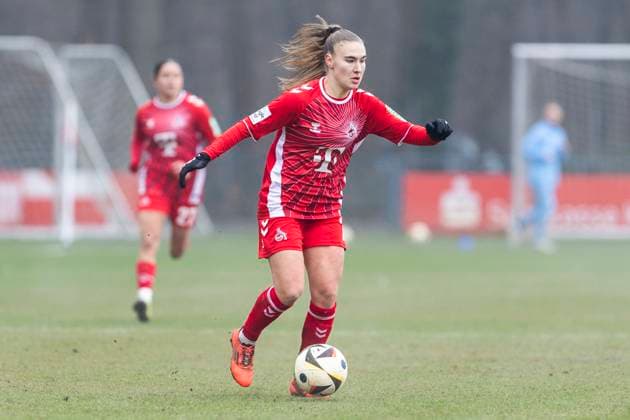 Testspiel Frauen: 1. FC Köln - VfL Bochum, 19.01.2025 Alena Bienz (1. FC Köln, 11). Testspiel Frauen, 1. FC Köln - VfL Bochum, am 19.01.2025, Geißbockheim, Köln Copyright: xBEAUTIFULxSPORTS Meuselx